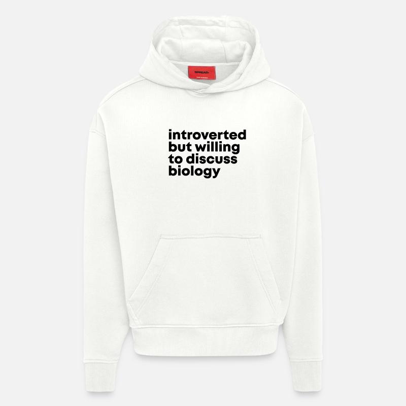 Biology - Hoodie- made by SPREAD  - OFF WHITE