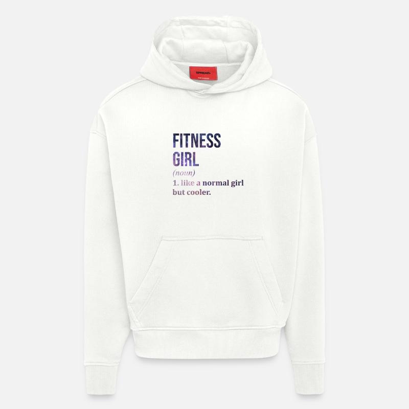 aptitude - Sweat à capuche bio épais oversize fabriqué en UE - OFF WHITE