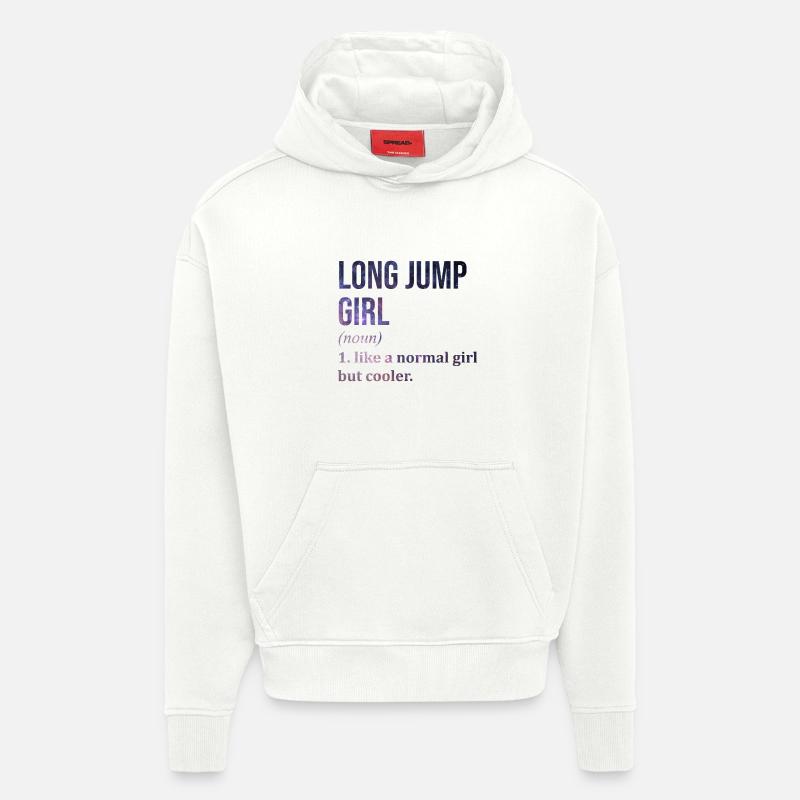 Weitsprung - Hoodie- made by SPREAD  - OFF WHITE