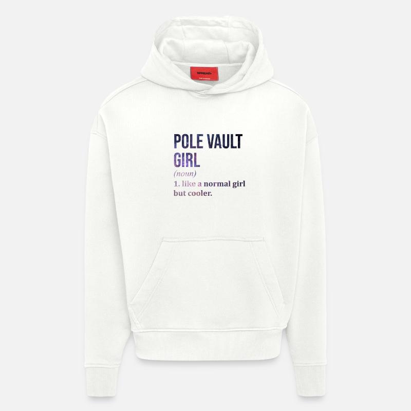 saut à la perche - Sweat à capuche bio épais oversize fabriqué en UE - OFF WHITE