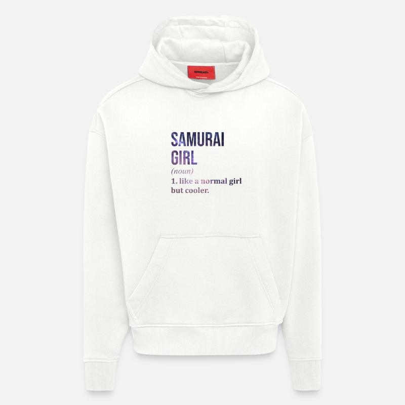 Samurai Samurai Samurai - Hoodie- made by SPREAD  - OFF WHITE