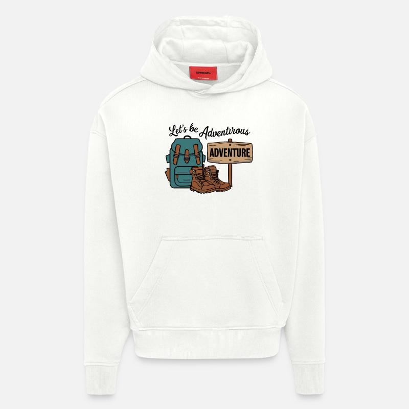 Let's be adventurous. - Hoodie- made by SPREAD  - OFF WHITE