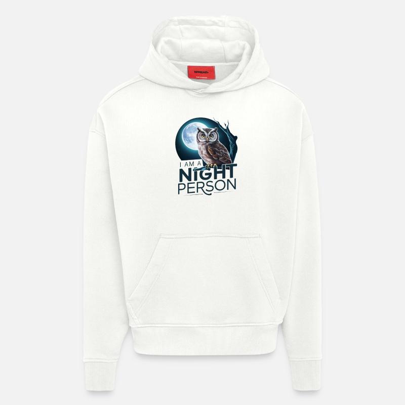 Ich bin ein Nachtmensch. - Hoodie- made by SPREAD  - OFF WHITE