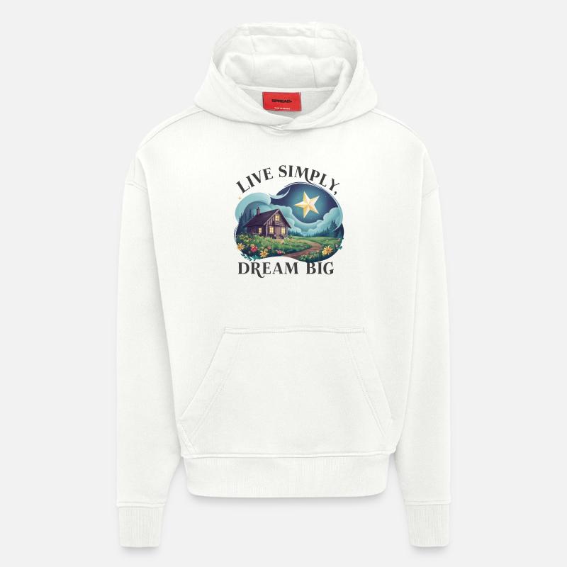 Einfach leben, groß Träumen - Hoodie- made by SPREAD  - OFF WHITE