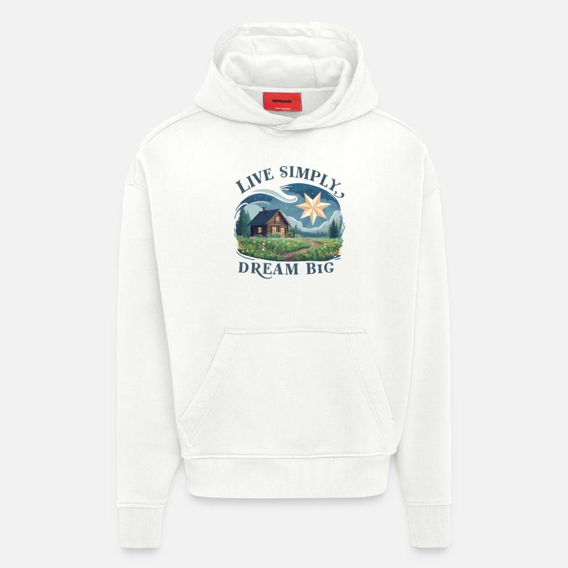 Einfach leben, groß Träumen - Hoodie- made by SPREAD  - OFF WHITE