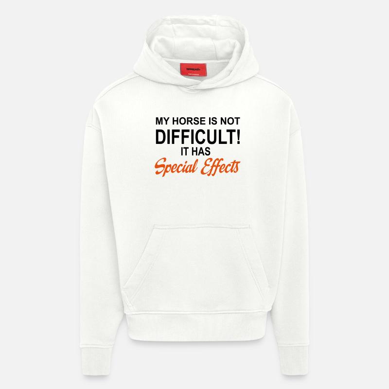Pferd - Hoodie- made by SPREAD  - OFF WHITE