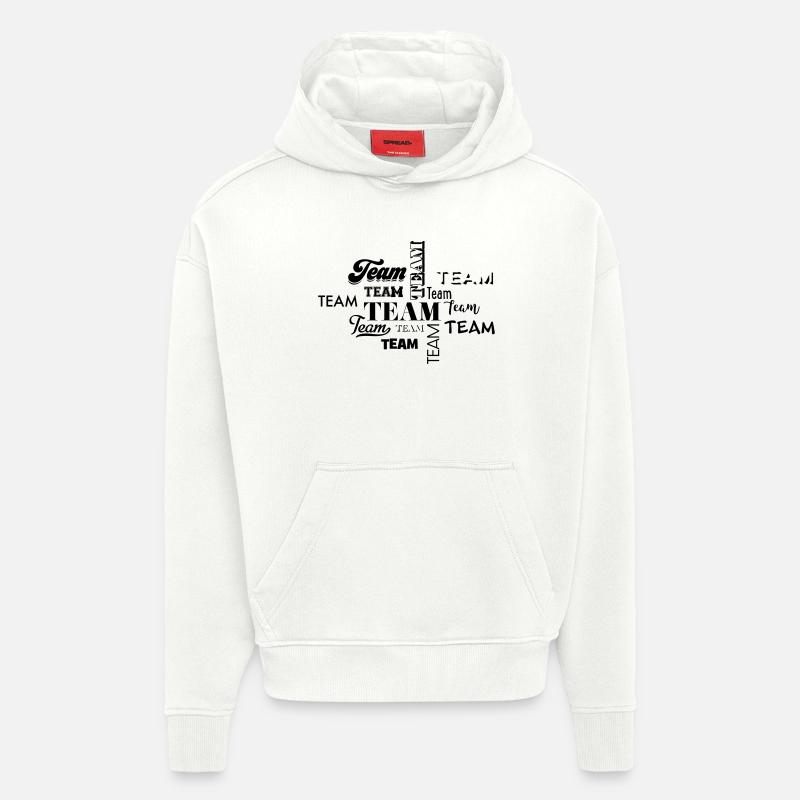 Team - Hoodie- made by SPREAD - OFF WHITE
