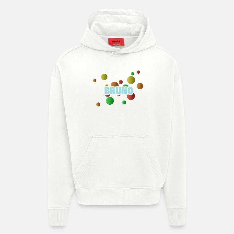 Bruno - Sweat à capuche bio épais oversize fabriqué en UE - OFF WHITE