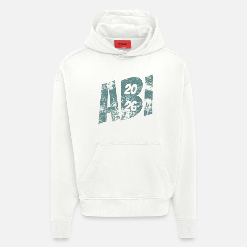 Abi 2026 - Abitur - Geschenk - Hoodie- made by SPREAD  - OFF WHITE