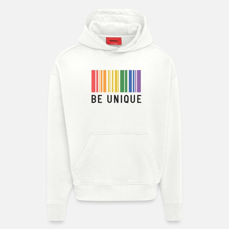 LGBT-Pride-Monat – Sei einzigartig - Hoodie- made by SPREAD  - OFF WHITE