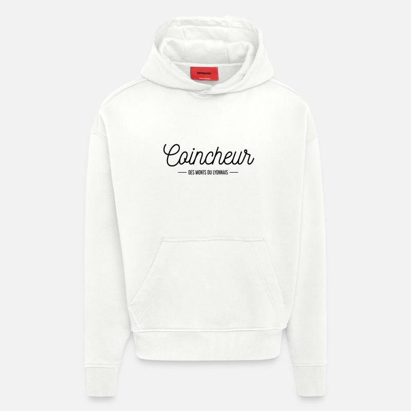 Coincheur - Sweat à capuche bio épais oversize fabriqué en UE - OFF WHITE