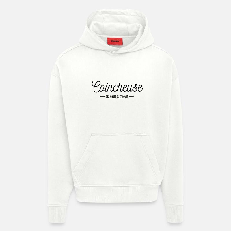 Coincheuse - Sweat à capuche bio épais oversize fabriqué en UE - OFF WHITE