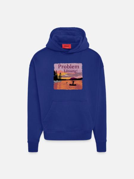 Problem Lösung Angeln - Hoodie- made by SPREAD - OFF WHITE