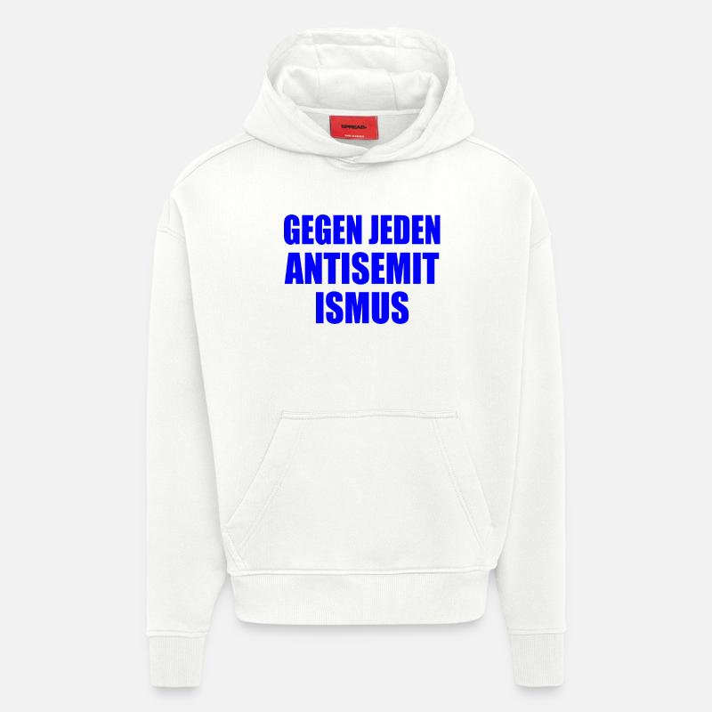 Gegen jeden antisemitismus - Hoodie- made by SPREAD  - OFF WHITE