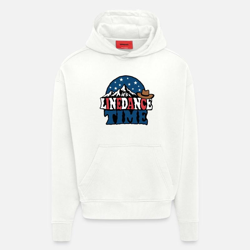 It's linedance time, Linedancing, Country Fan - Hoodie- made by SPREAD  - OFF WHITE
