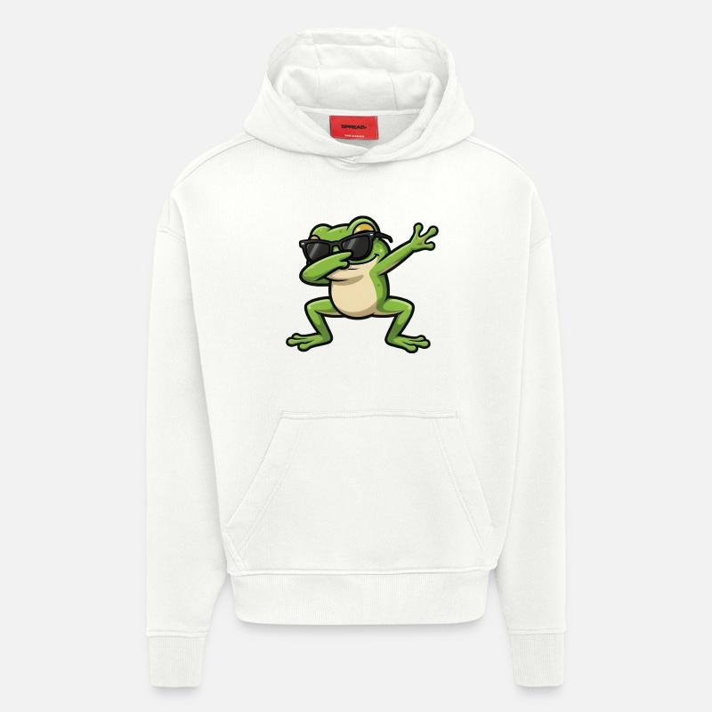 Dabbing Frog - Hoodie- made by SPREAD  - OFF WHITE