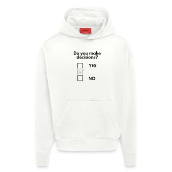 Treffen Sie Entscheidungen - Hoodie- made by SPREAD  - OFF WHITE - Vorne