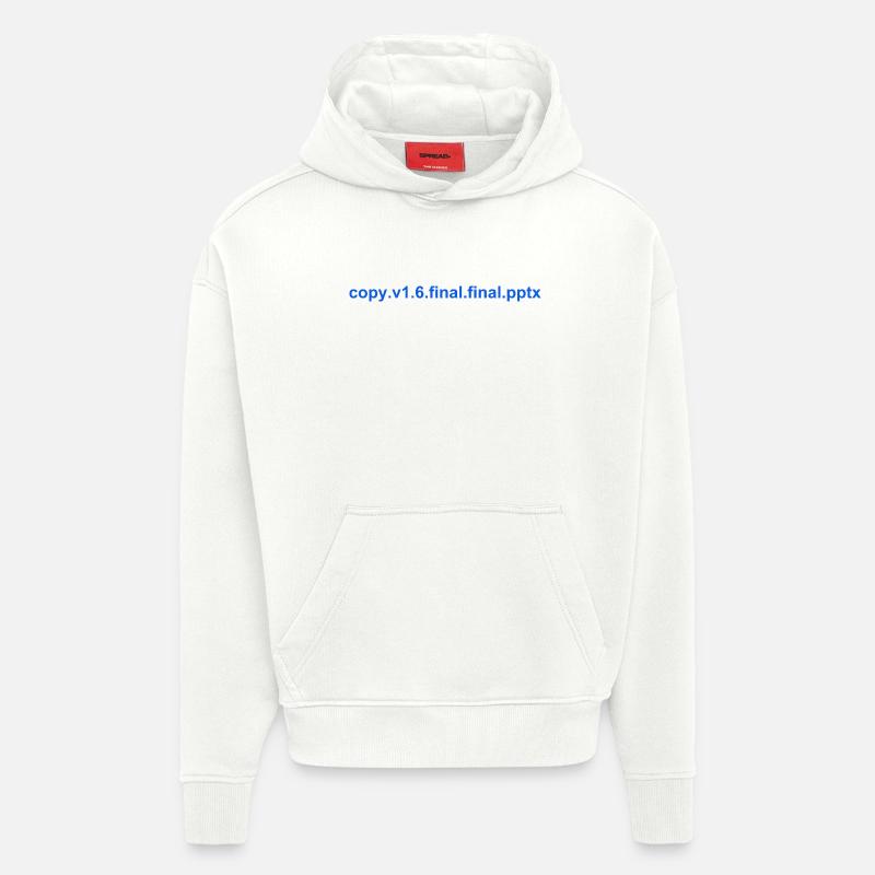 Le PowerPoint final - Sweat à capuche bio épais oversize fabriqué en UE - OFF WHITE