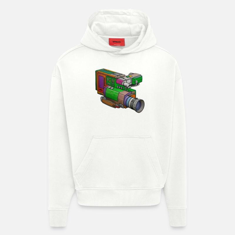 Graffiti Camcorder - Hoodie- made by SPREAD  - OFF WHITE