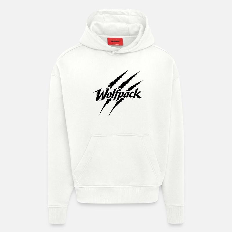 Woldsrudel - Sweat à capuche bio épais oversize fabriqué en UE - OFF WHITE