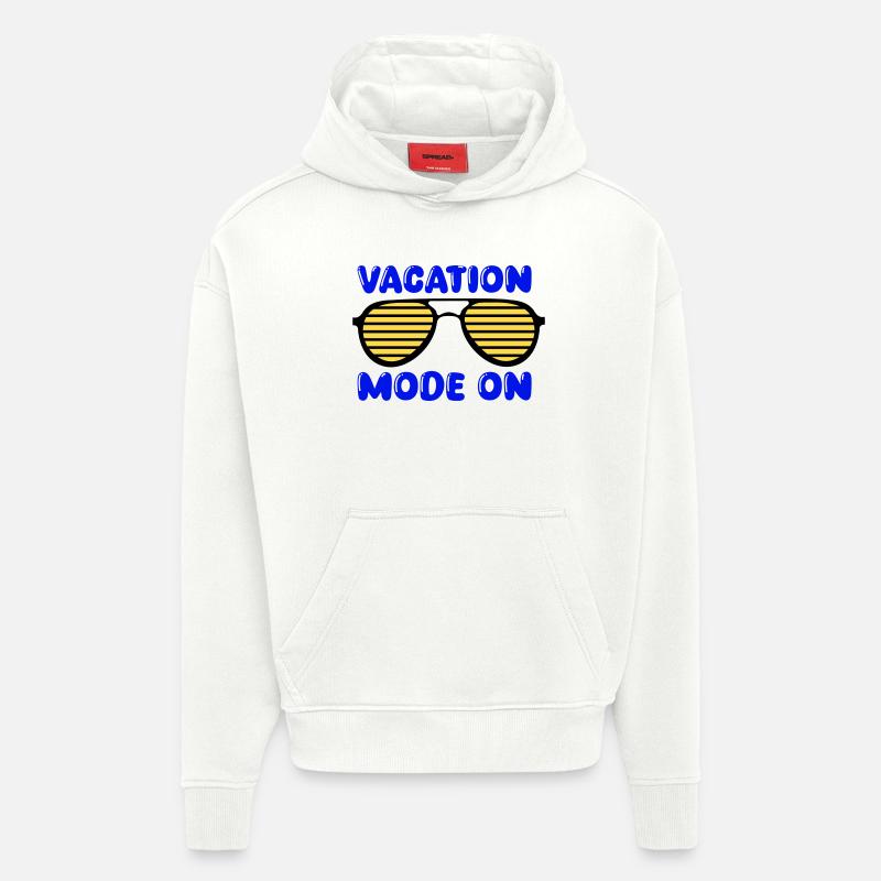 Mode vacances activé - Sweat à capuche bio épais oversize fabriqué en UE - OFF WHITE