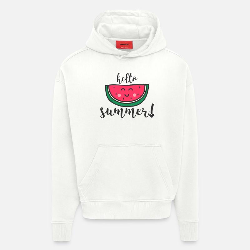 HELLO SUMMER - Hoodie- made by SPREAD  - OFF WHITE