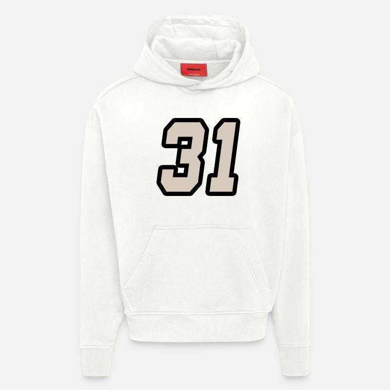 Nummer einunddreißig 31 - Hoodie- made by SPREAD  - OFF WHITE