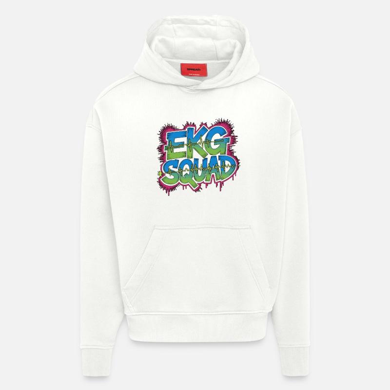 Cardiac Tech ECG Squad Pacemaker Technician - Hoodie- made by SPREAD - OFF WHITE