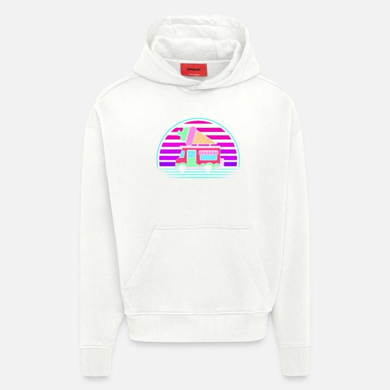 Eiscreme Eiswagen Eis Eisdiele - Hoodie- made by SPREAD  - OFF WHITE