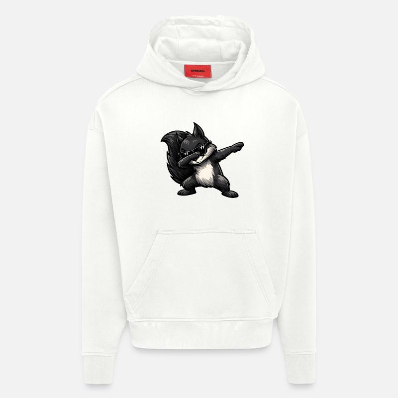 Dabbing Schwarzes Eichhörnchen - Hoodie- made by SPREAD  - OFF WHITE