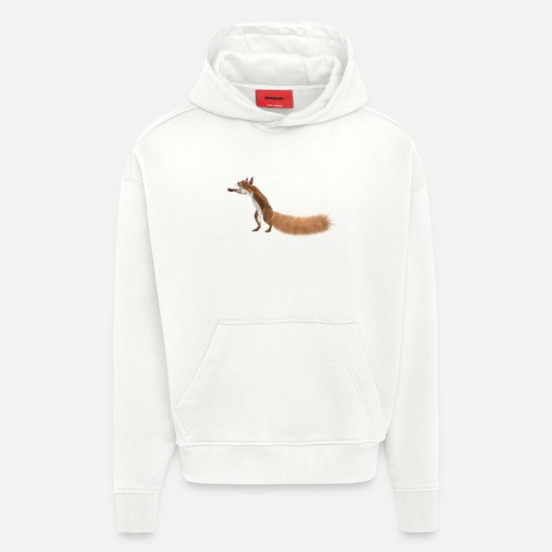 Eichhörnchen - Hoodie- made by SPREAD  - OFF WHITE