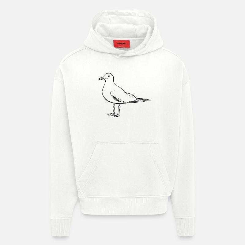 Möwe - Hoodie- made by SPREAD  - OFF WHITE