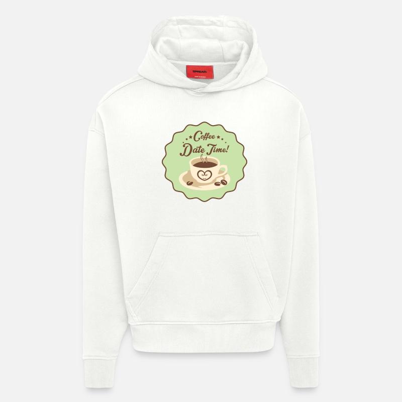 Coffe Date Time - Hoodie- made by SPREAD  - OFF WHITE