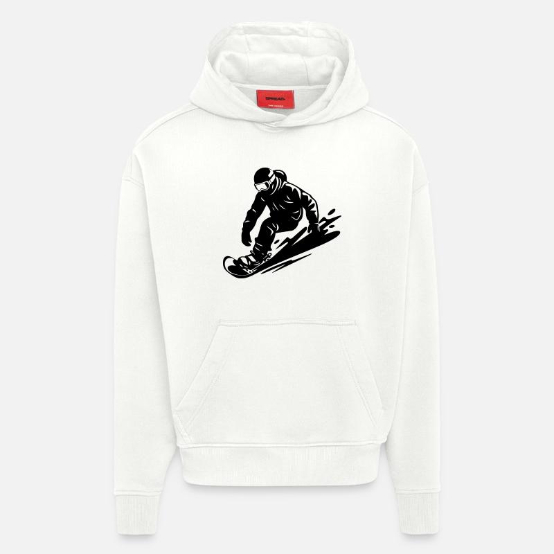 Snowboarder - Hoodie- made by SPREAD  - OFF WHITE