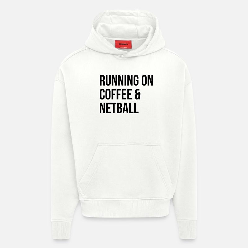 Netball - Sweat à capuche bio épais oversize fabriqué en UE - OFF WHITE