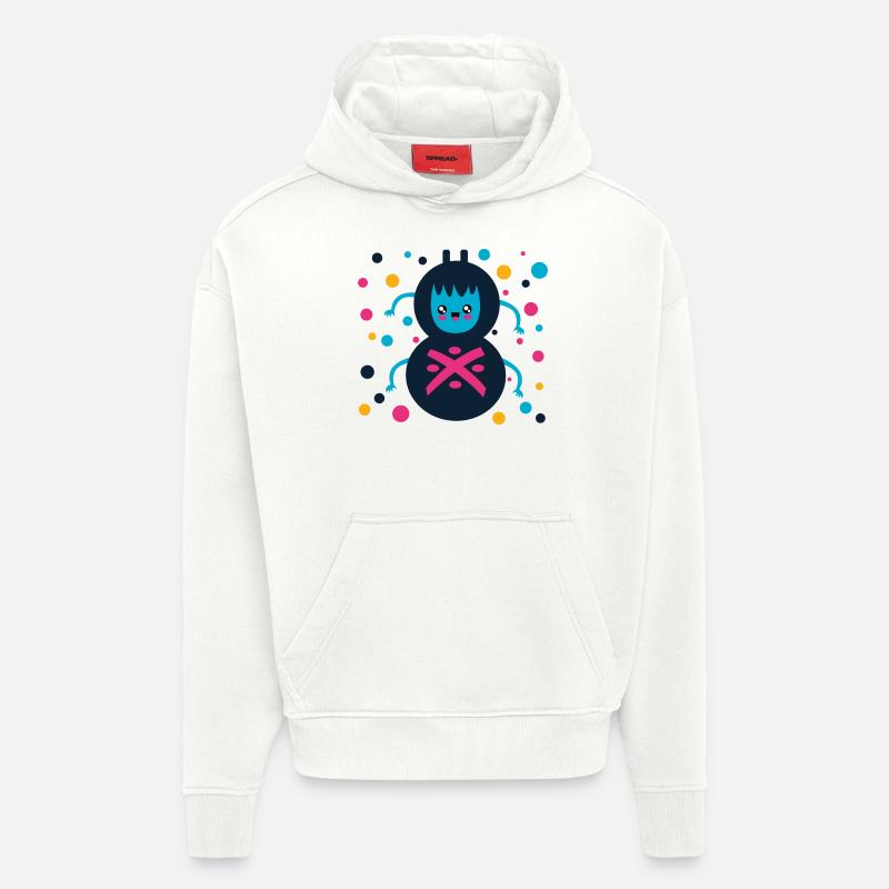 cute spider, gift, spinner - Hoodie- made by SPREAD  - OFF WHITE
