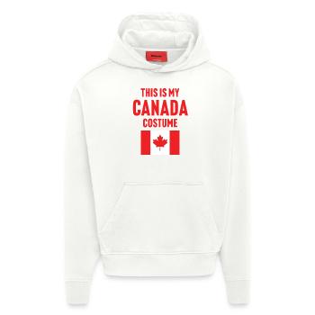 Ce costume de mon Canada - Sweat à capuche bio épais oversize fabriqué en UE - OFF WHITE - Devant