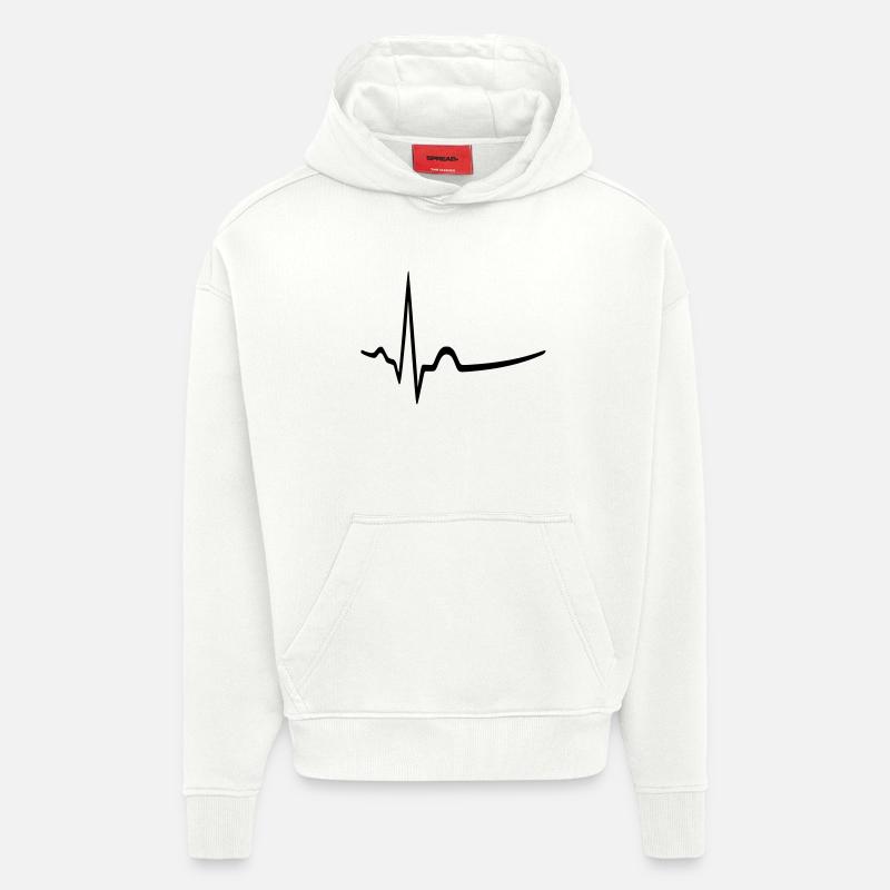 EKG - Sinusrhythmus - Arzt - Hoodie- made by SPREAD  - OFF WHITE