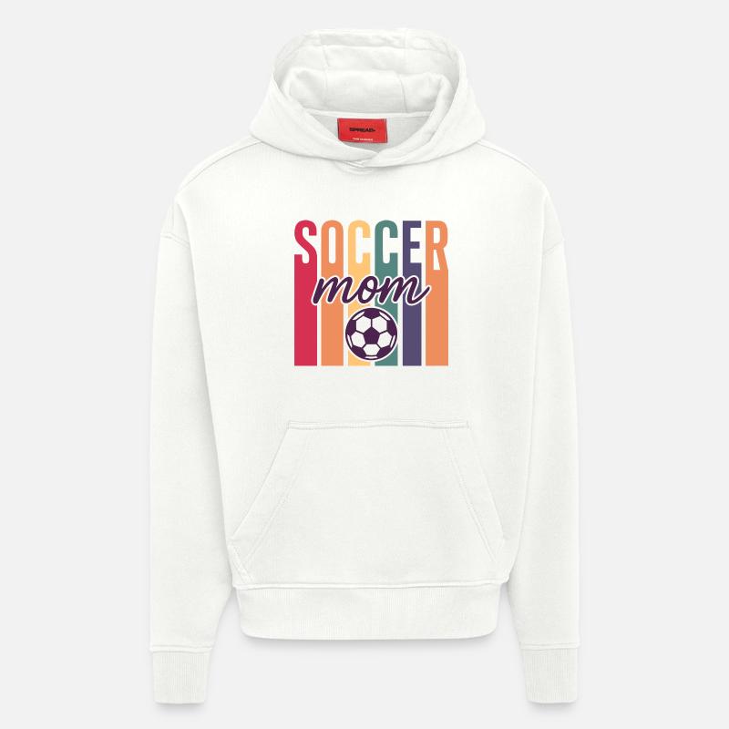 Fußball Mutter - Hoodie- made by SPREAD  - OFF WHITE