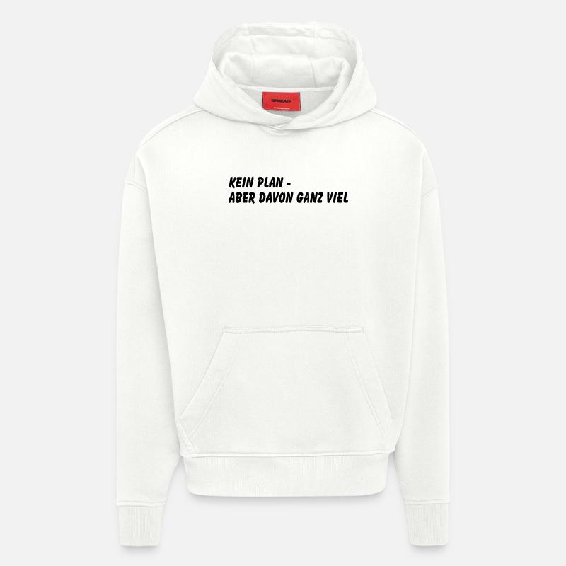 Aucun plan - Sweat à capuche bio épais oversize fabriqué en UE - OFF WHITE