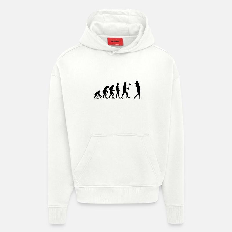 Evolution Golf als Geschenk - Hoodie- made by SPREAD  - OFF WHITE