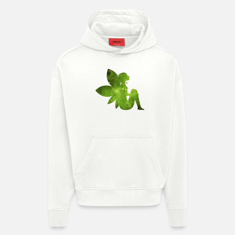 Grüne Fee Geschenk Idee Elfe - Hoodie- made by SPREAD - OFF WHITE