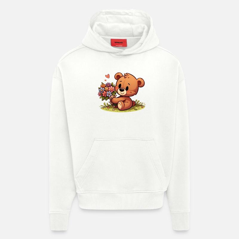 Teddybär 1 - Hoodie- made by SPREAD  - OFF WHITE