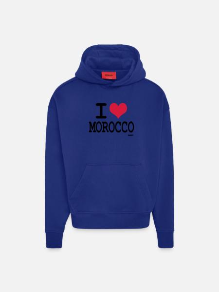 I Love Morocco - i love morocco by wam - Hoodie- made by SPREAD  - OFF WHITE