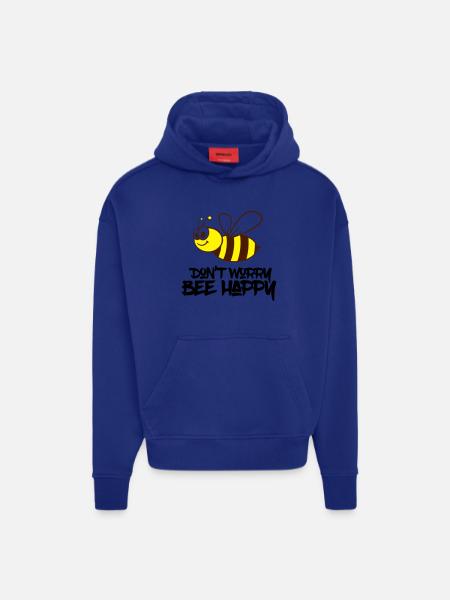 bee happy - Hoodie- made by SPREAD - OFF WHITE