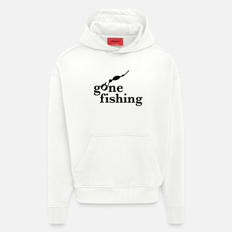 Angeln - Hoodie- made by SPREAD  - OFF WHITE