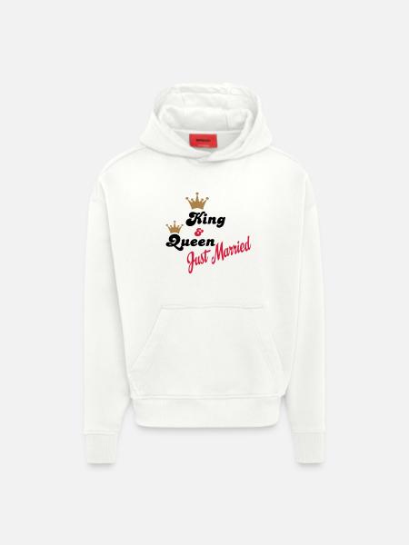 wedding - Hoodie- made by SPREAD  - OFF WHITE