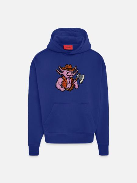 Goblinoid Aoxolotl Holzfäller-Krieger - Hoodie- made by SPREAD  - OFF WHITE