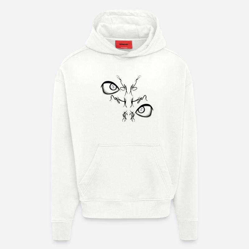 Night Bird Duo Lights - Hoodie- made by SPREAD  - OFF WHITE