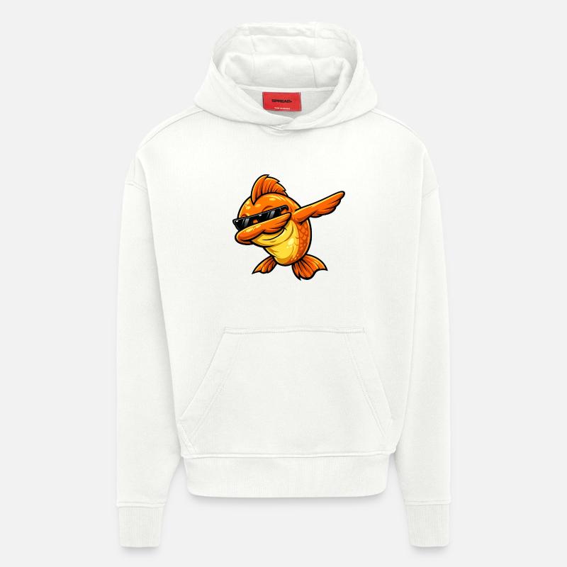 Dabbing Goldfish - Hoodie- made by SPREAD  - OFF WHITE